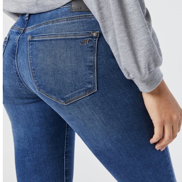 Mavi Scarlett Super High Rise Skinny Jeans Distressed Size 26 - Picture 13 of 15